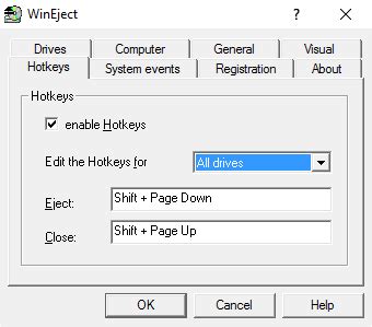 Eject or close CD/DVD Tray using Hotkey, Shortcut or .